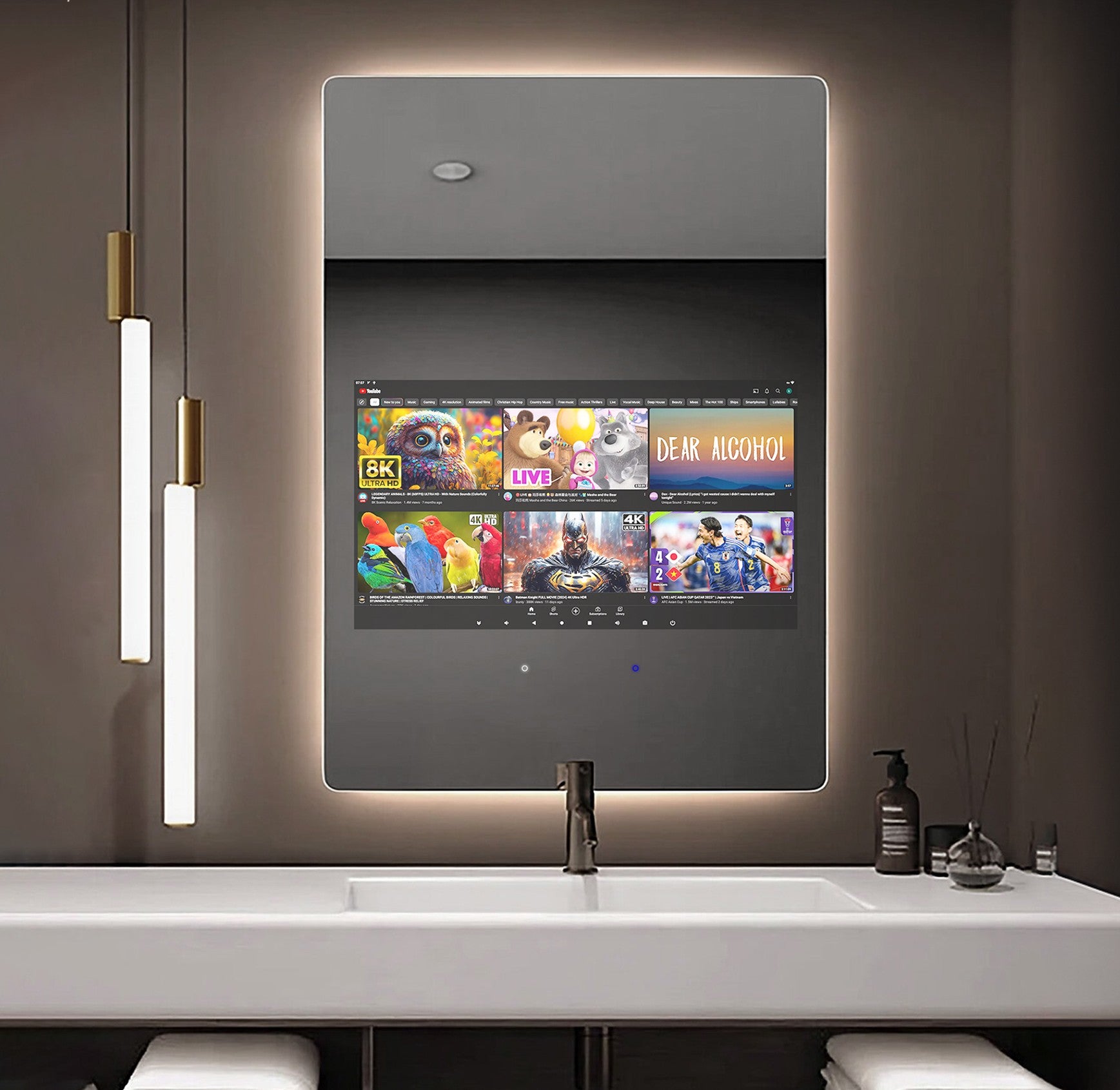 Smart Mirror Rectangle 500×700mm | Android 11 Touchscreen