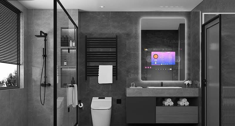 Smart Mirror Rectangle 600×800mm | Android 11 Touchscreen