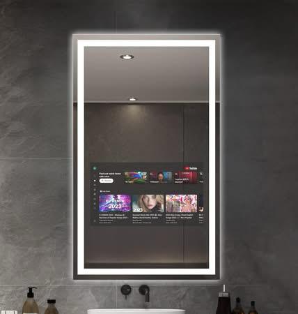 Smart Mirror 500×700mm | 3000K–6000K Adjustable | Android 11