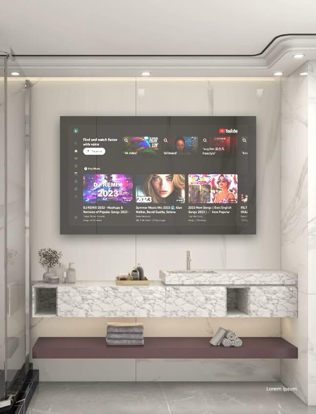 Smart Mirror Square 1000×600mm | Android 11 Touchscreen